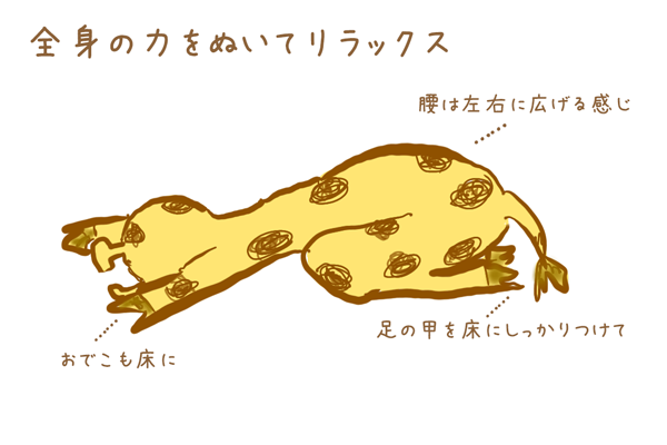 チャイルドポーズの基本形